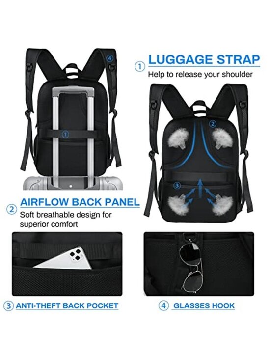17.3 laptop backpack carry Luka 17 inch on Luggage Backpack for Women Nylon Backpack for Men Large